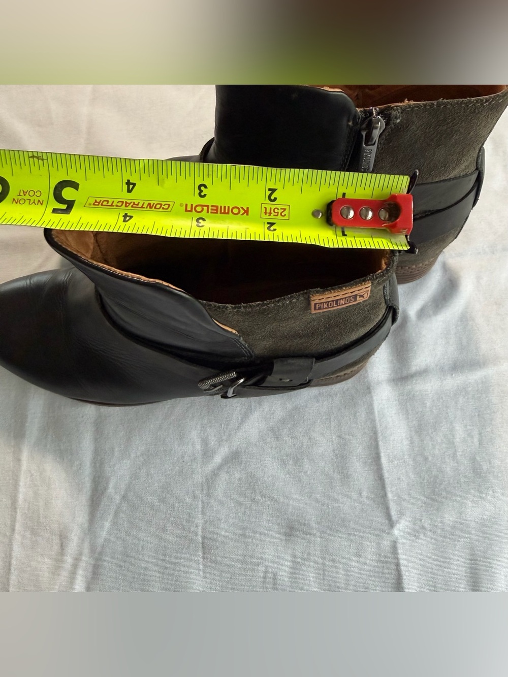 PIKOLINOS Black Leather & Suede Harness Ankle Boots Women’s Size 41 - Picture 10 of 16